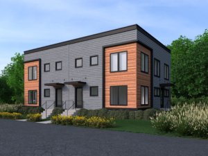 campusRVA rowhouses exterior rendering