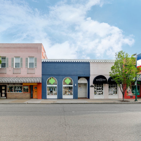 colorful shops along Cary Street