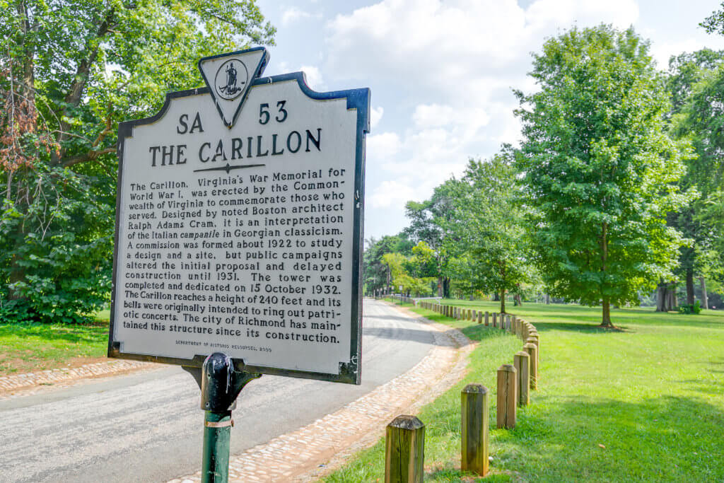 the carillon SA 53 sign